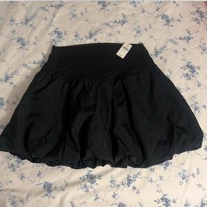 Aerie Black Mini Bubble Skort
